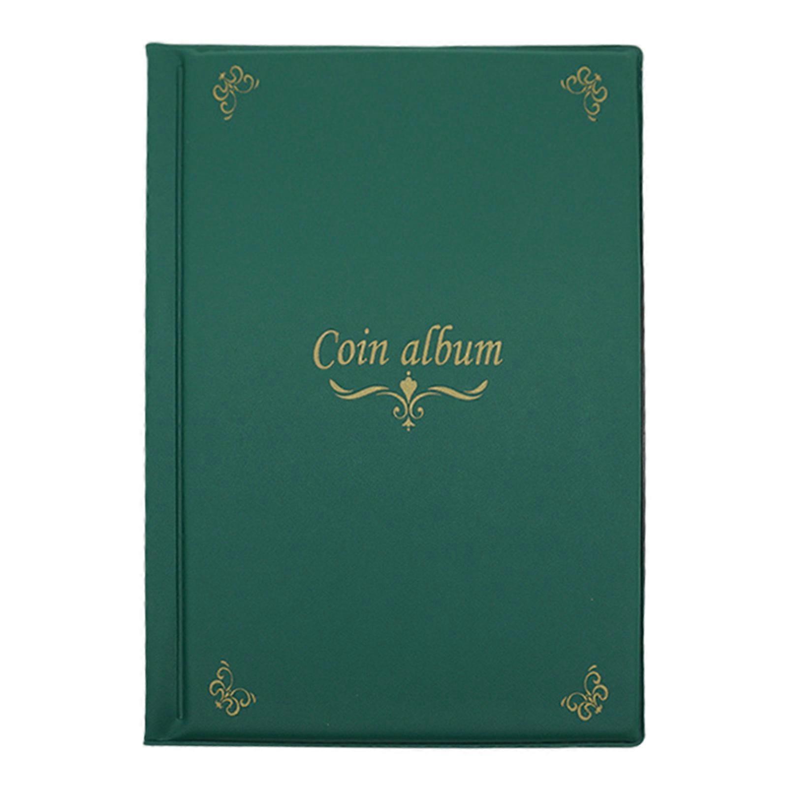 Myntsamling Bok 10 sidor 150 fickorPVC Multi-purpose Frimärken Minnesmärke Medaljer Utmaning Mynt Arrangör Förvaring Album Samlare Gåva