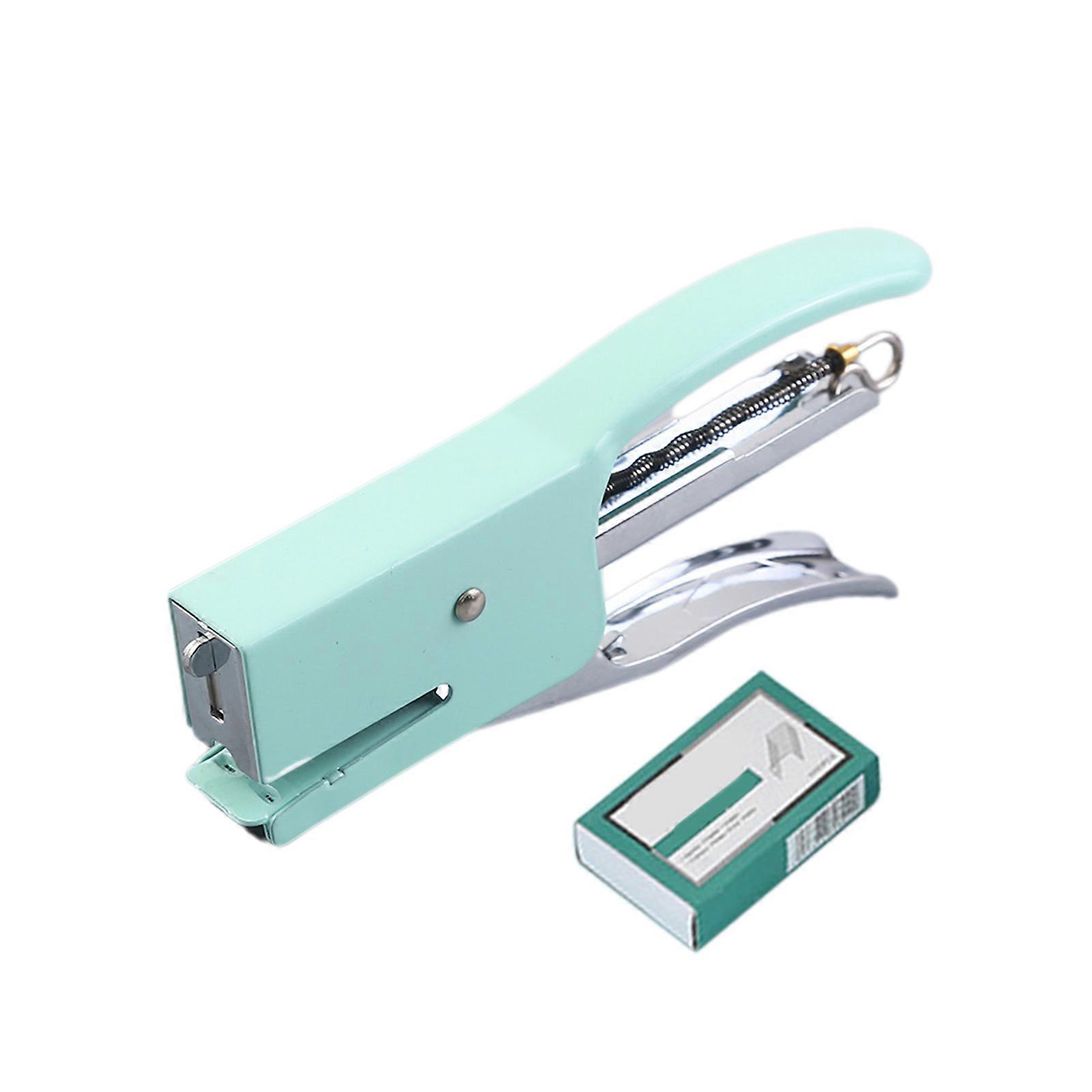Handheld Stapler School Home Office Compact Lightweight Plastic Stapler Labor Saving Portable Study Office Helper Jikaix