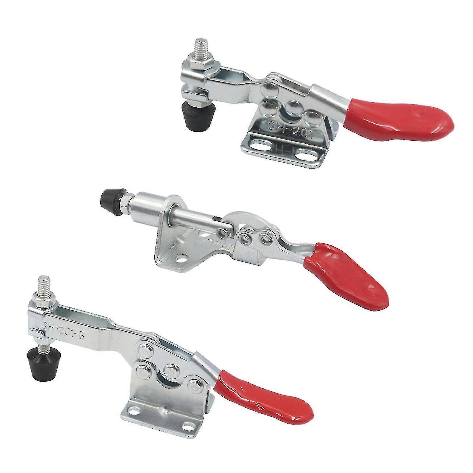 Anti-slip Toggle Clip Horizontal Clip Adjustable Latch Hand Tools 3 Pieces