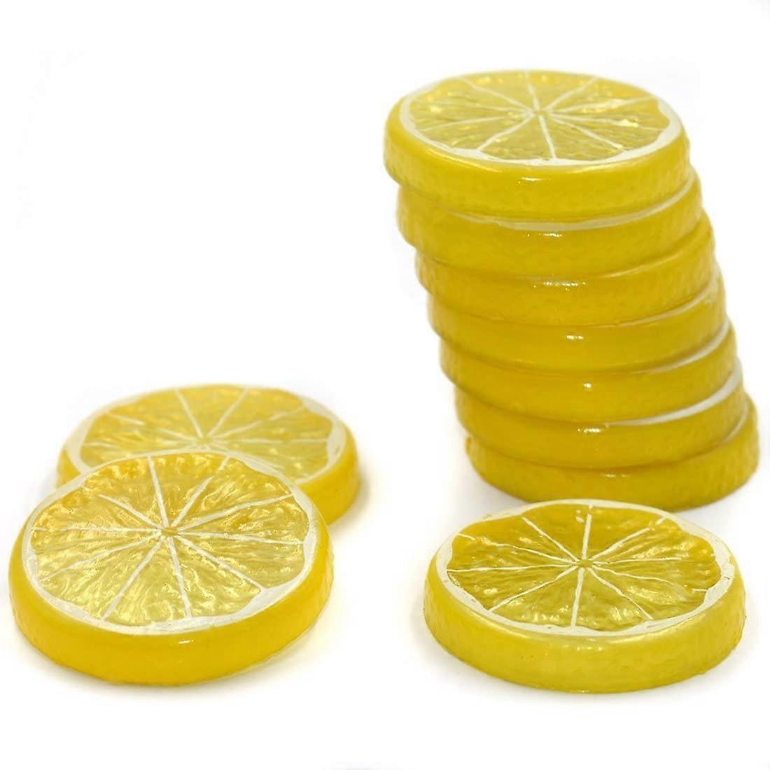 Fake Lemon Slice Artificial Fruit Highly Simulation Lifelike Model