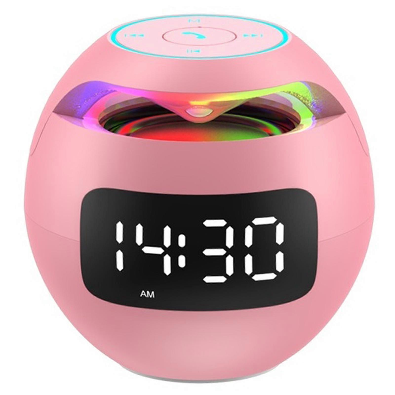 Digitale klok LED-display Kleurrijke Bluetooth-luidspreker Draagbare natuurgeluiden USB-oplader Elektronische Product 2000mA Bal