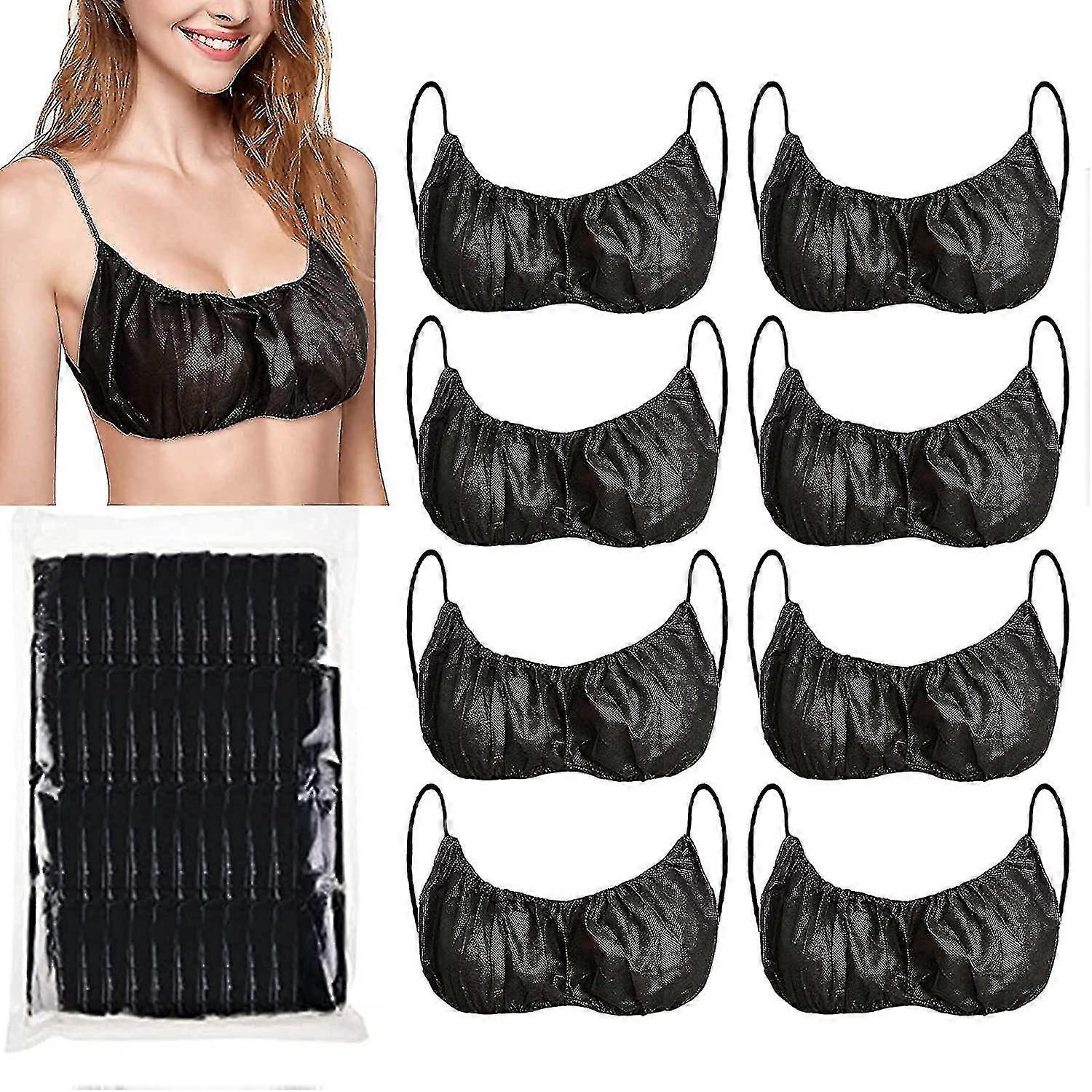 50 قطعة حمالة صدر يمكن التخلص منها لرذاذ تان ، صالون سبا يمكن التخلص منه الملابس الداخلية الأعلى ، رذاذ دباغة حمالات الصدر الملابس الداخلية