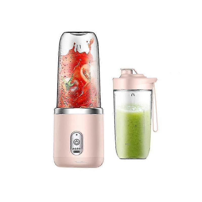 6 Blades Portable Juicer With Cup And Lid Usb Rechargeable