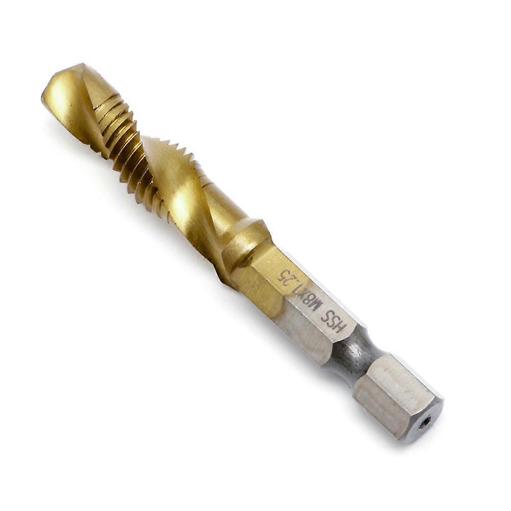 1PC Hex Shank M3-M10 for Titanium Plated HSS Hand Screw Thread Metric Tap Drill