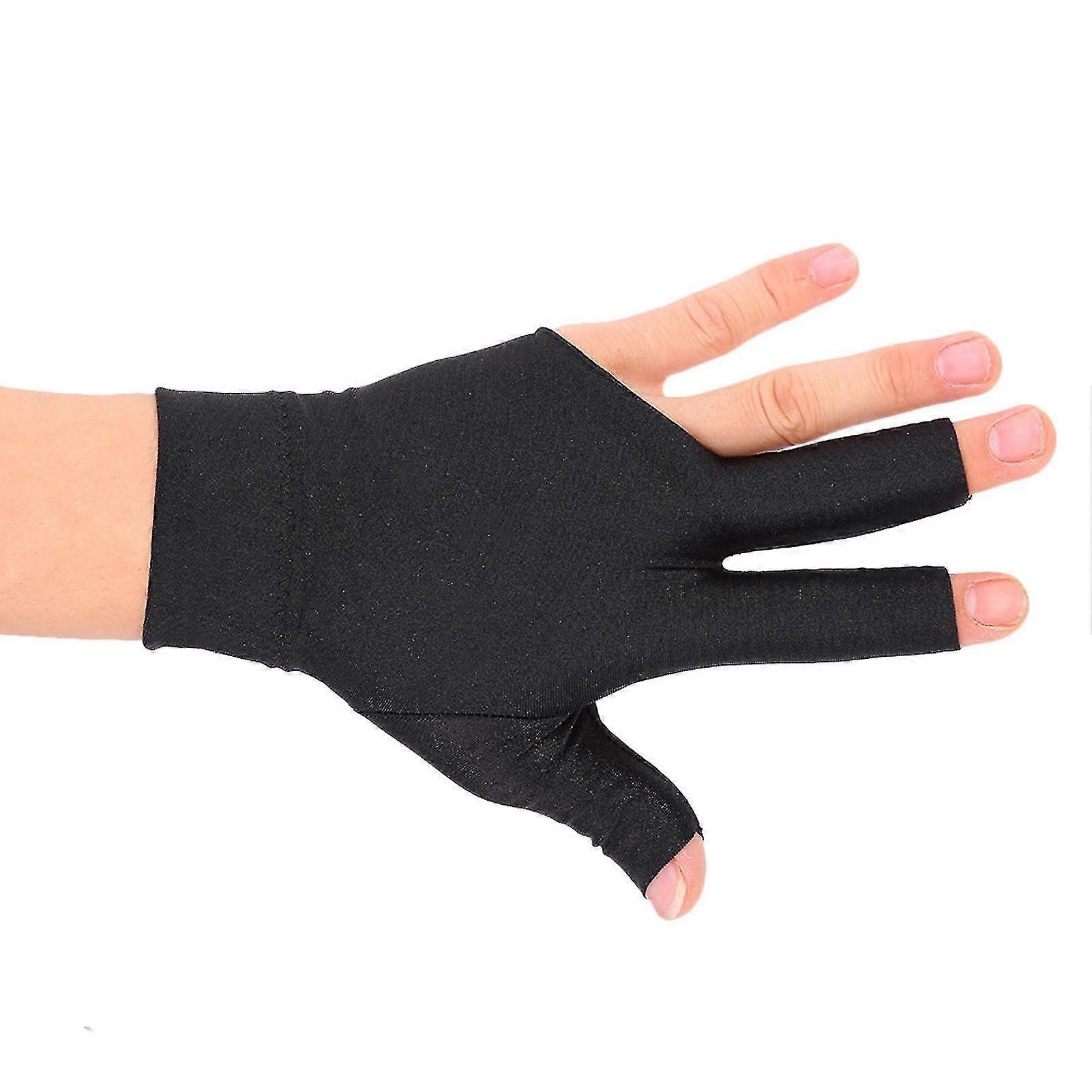 Snooker Billard Shooter Cue Pool Handschuhe Linke Hand Offene Drei Finger Spandex Handschuh