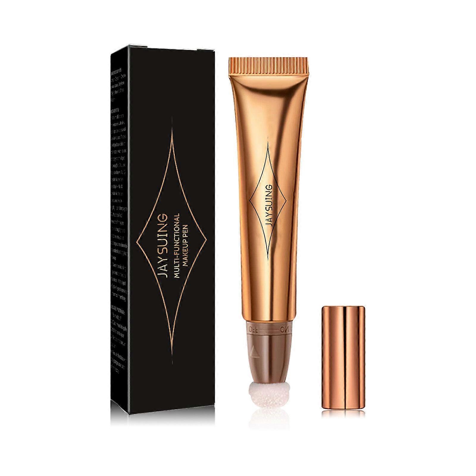 Liquid Contours Beauty Wand Highlighter Bronzer Stick with Cushion Applicator for Long Lasting Natural Shimmer