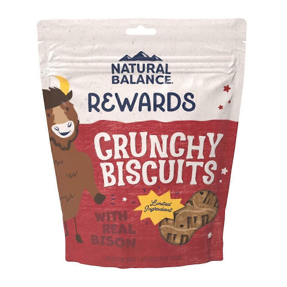 Natural Balance Pet Foods Rewards Crunchy Biscuits 狗粮,野牛,14 盎司