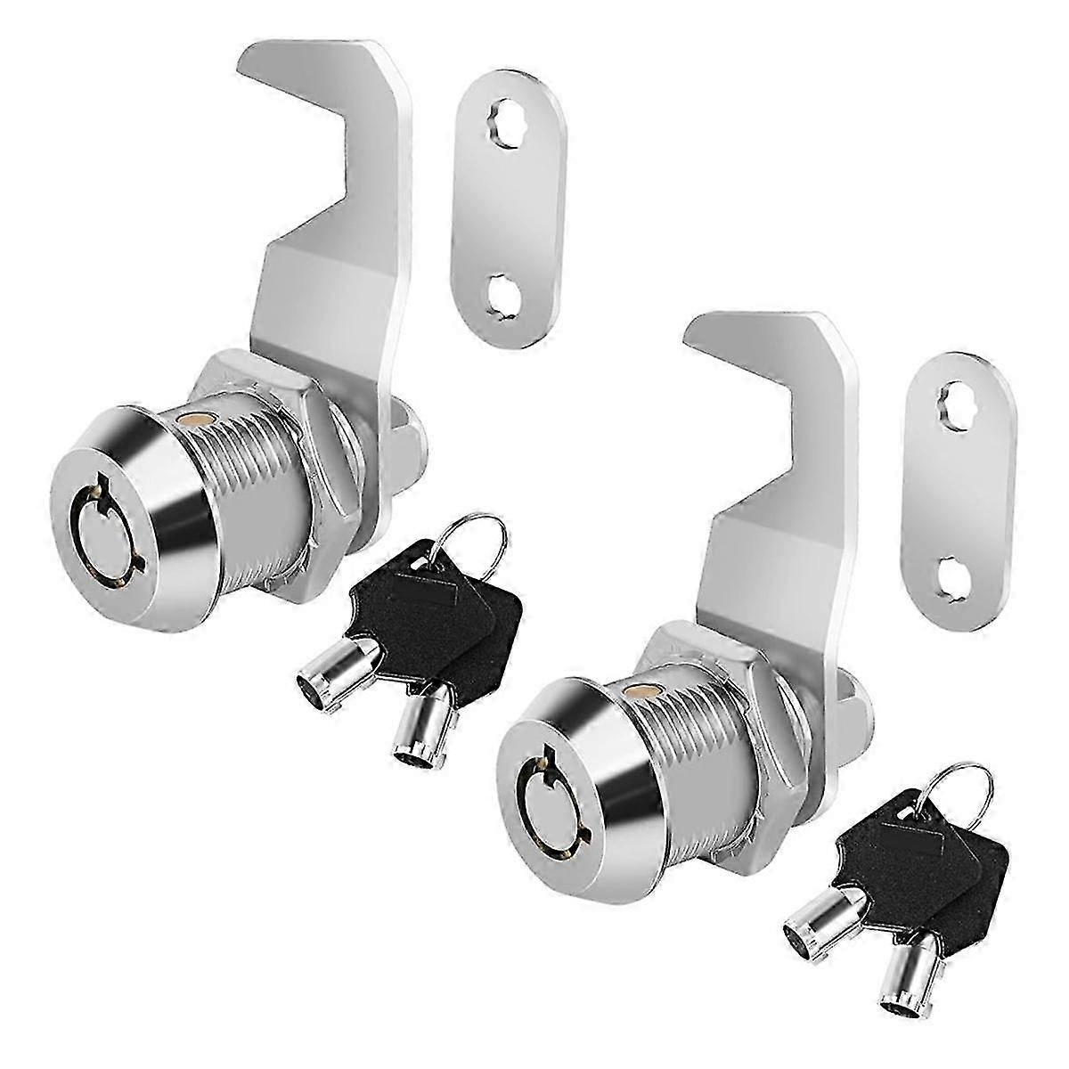 Tool Box Lock with Key,5/8In Cabinet Cam Lock Keyed Alike,ToolBox Lock for RV Storage Compartment Door Tool Cart MailboxP20211224352