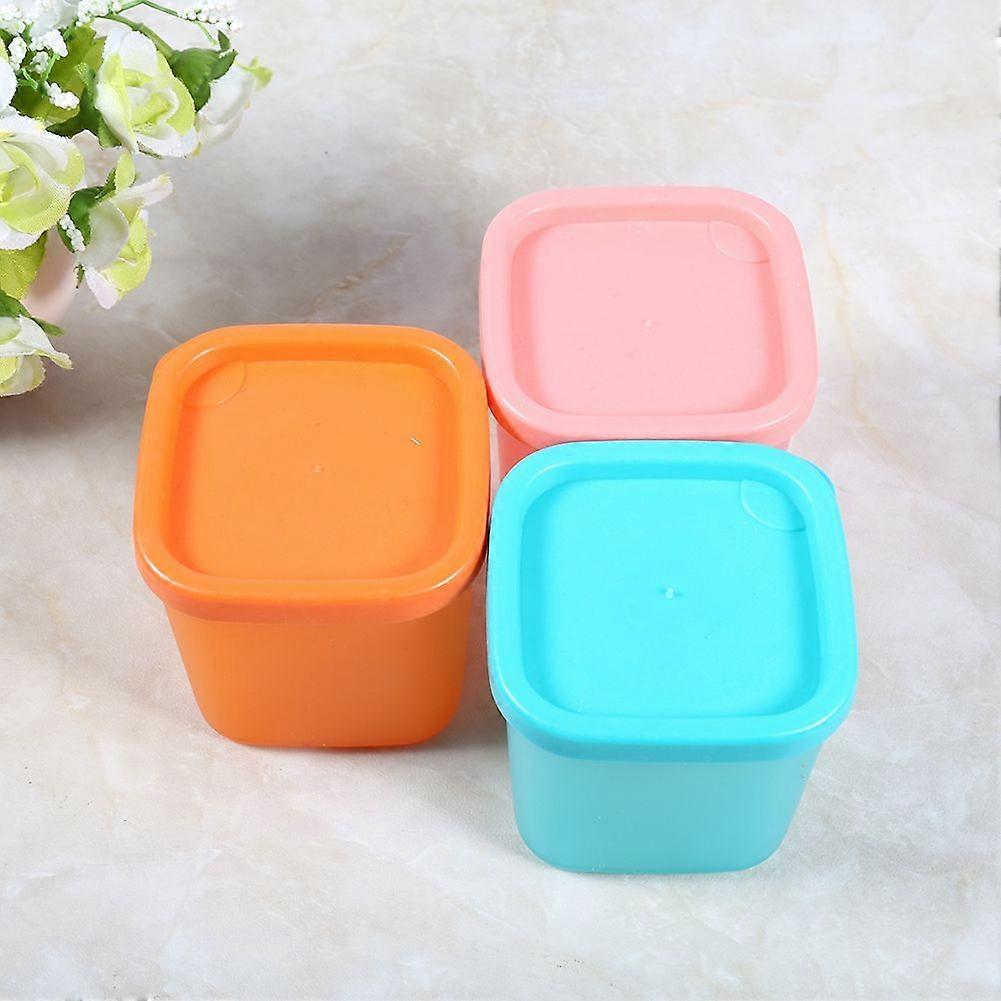 6Pcs Plastic Multifunction Seasoning Box Kitchen Sorting Food Storage Case Container W/ Lid