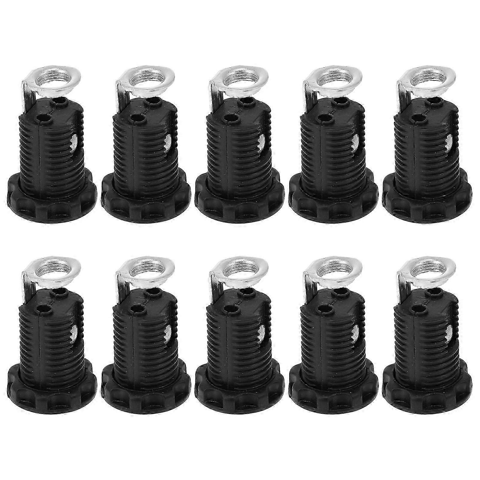 10pcs E12 Plug-in Screw Light Socket Light Bulbs Holder Pendant Lamp Holder