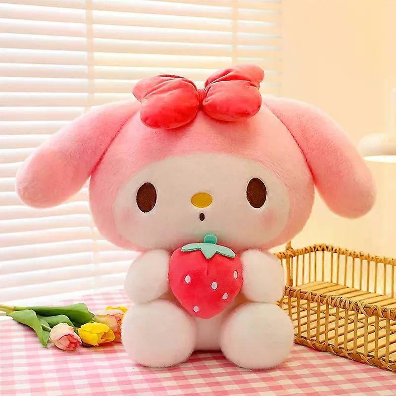20cm Sanrio Kuromi My Melody Strawberry Series Plush Animal Doll Cartoon Χαριτωμένο βελούδινο μαξιλάρι Toy Home Deco Χριστουγεννιάτικο δώρο γενεθλίων