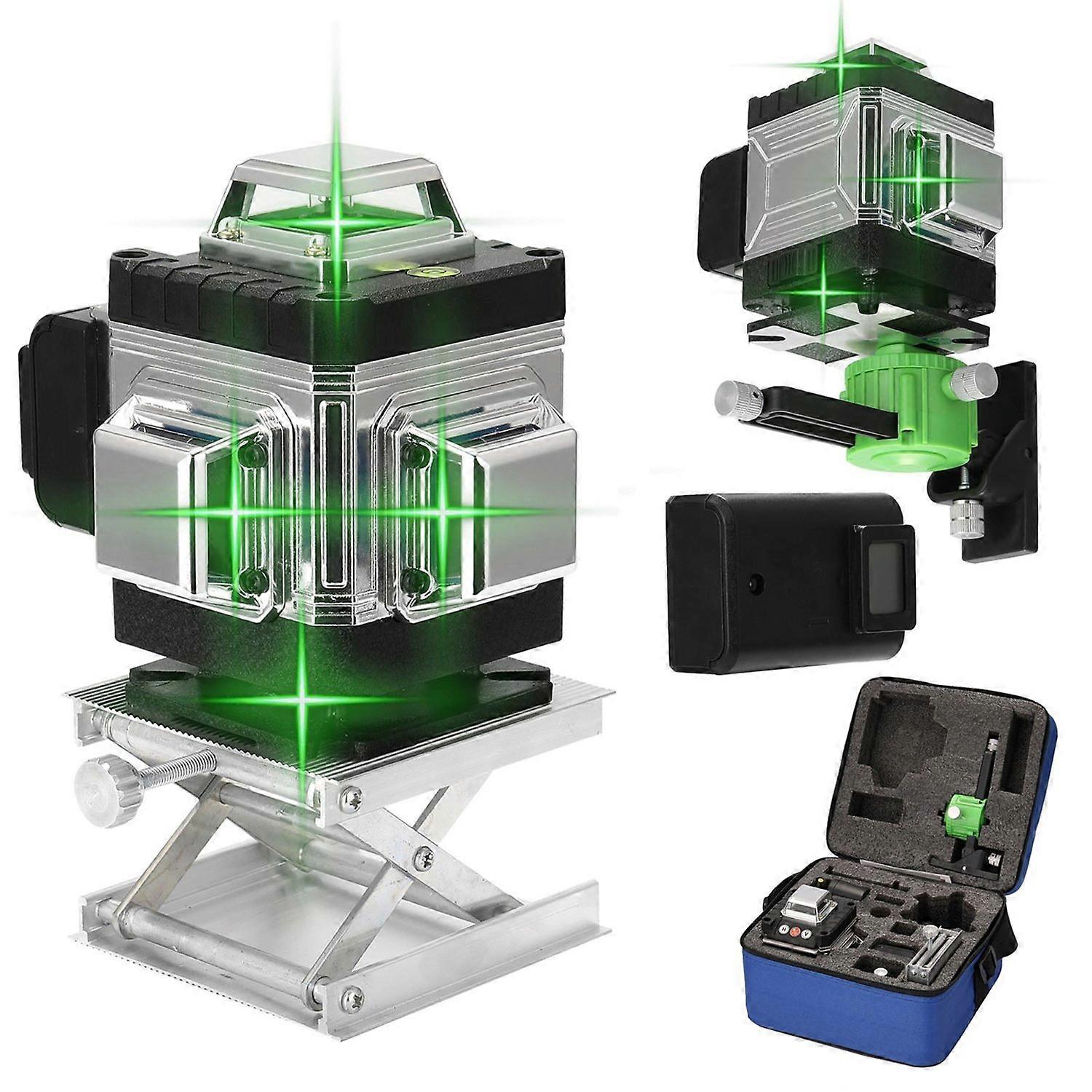 Type A Laser Level 16 Lines Green Laser Level 3-degree Self Leveling Tool with Horizontal