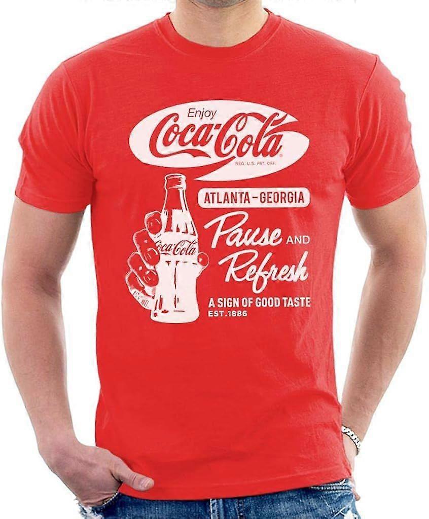 Coca Cola Pause and Refresh Retro pánské tričko