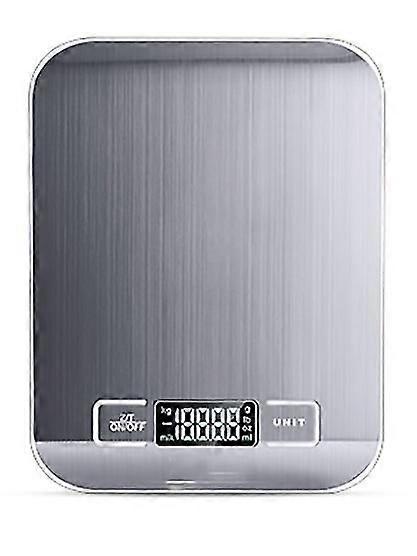 Kitchen Scale, Digital Food Scale, Multifunction Accuracy Scale Lcd Display,stainless Steel, (oz/lb/g/kg/ml/milk Ml),5100