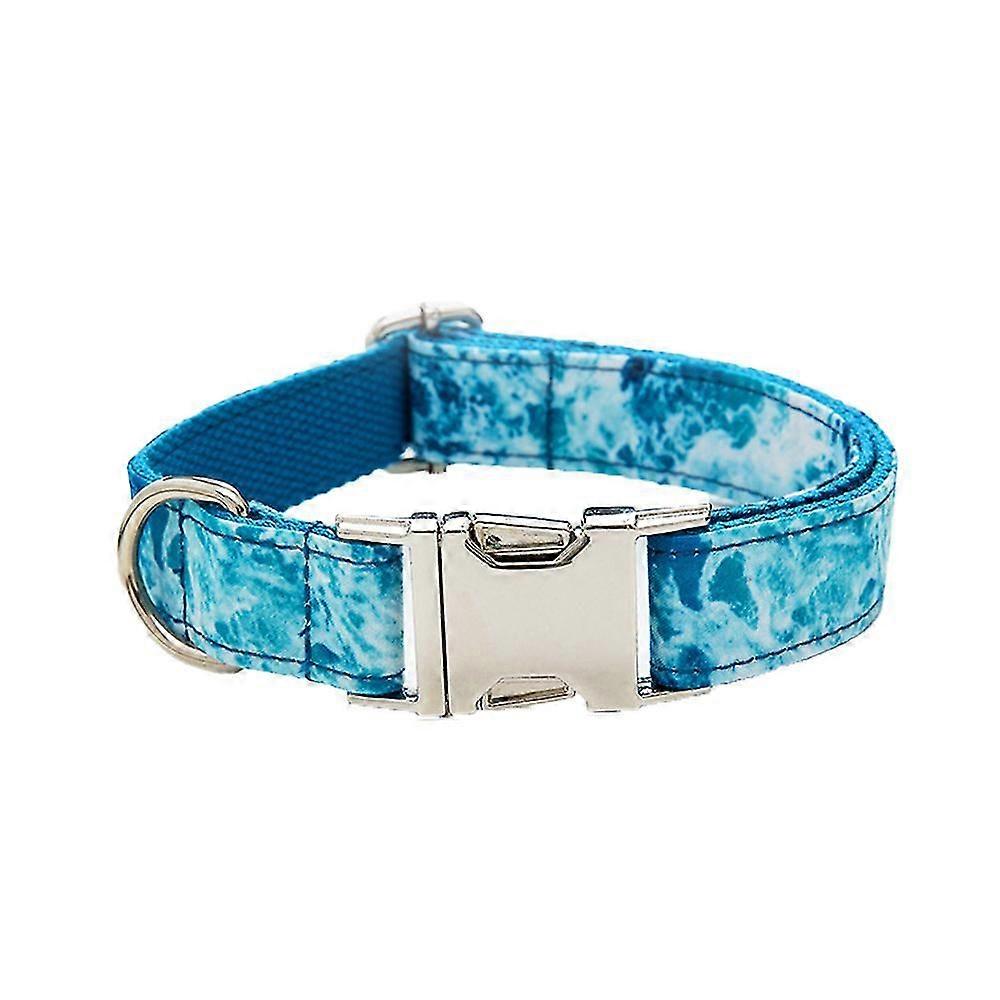 Dog Collar With Tie, Qui Release Bule, Comfortable Soft Dog  Tie