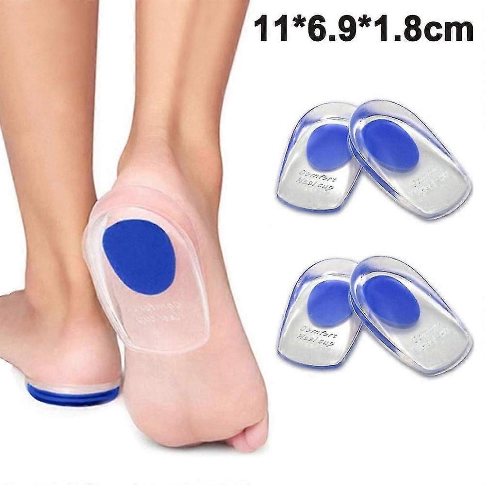 Gel Heel Cups Plantar Fasciitis Inserts - Silicone Heel Cup Pads For Bone Spurs Pain Relief Protectors Of Your Sore Or Bruised Feet Best Insole Gels T
