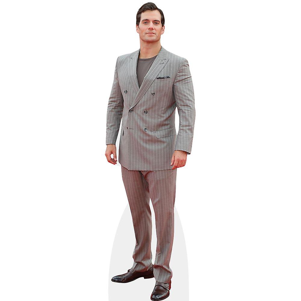 Henry Cavill (Grey Suit) Cardboard Cutout (lifesize OR mini size). Standee. Stand Up.