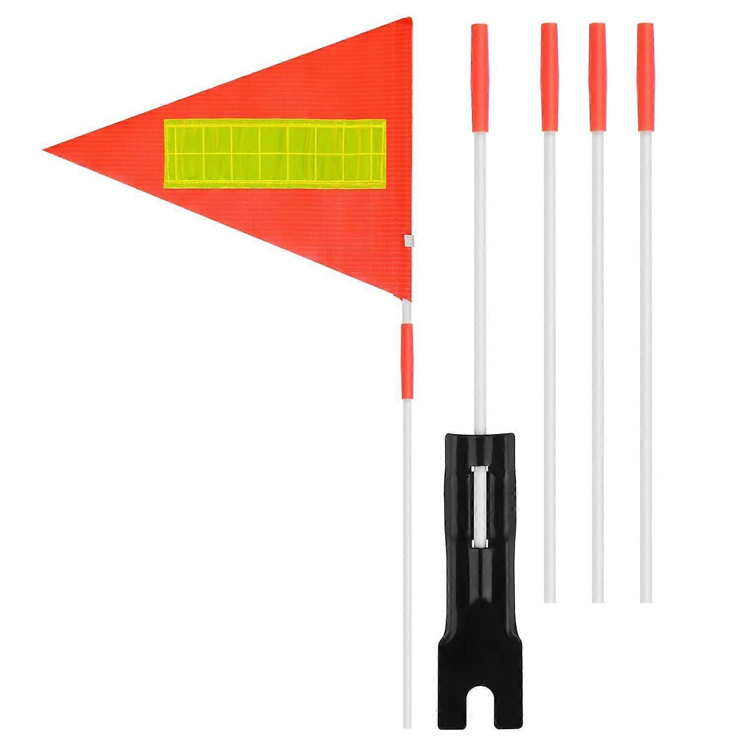 Zestaw flag rowerowych o wysokiej widoczności - Flagi bezpieczeństwa dla dzieci jeżdżących na rowerach