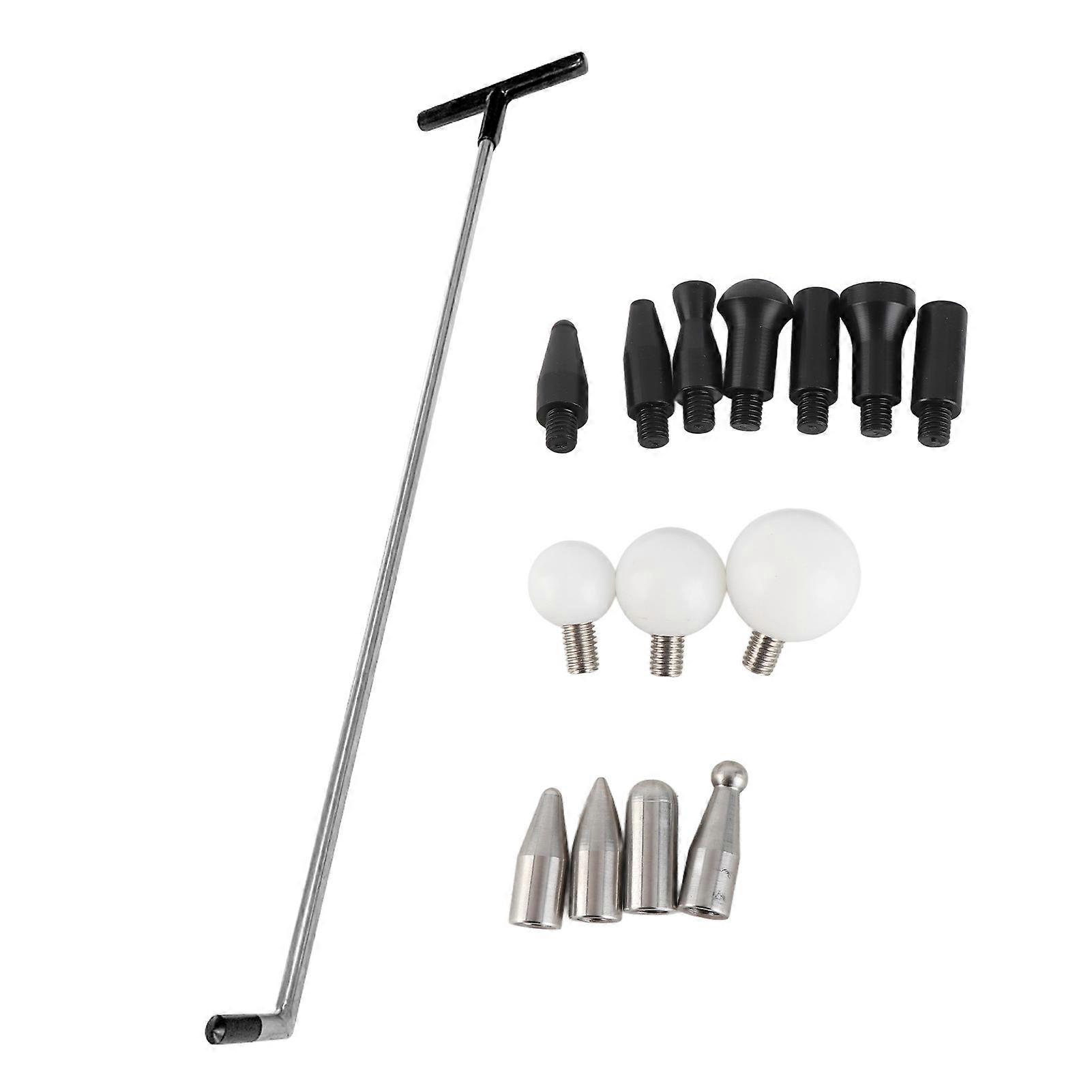 Portable dent remover for cars with multiple replacement heads