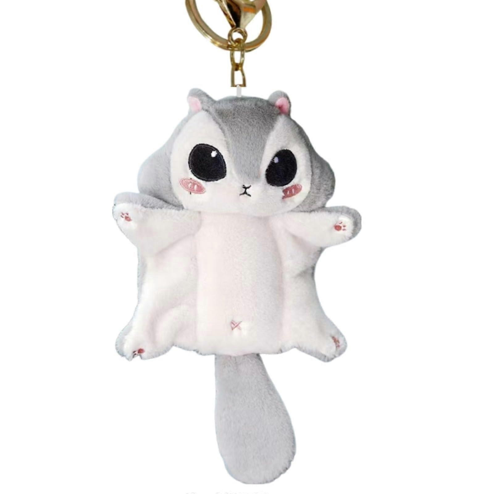 Squirrel Plush Keychain for Car or Bag