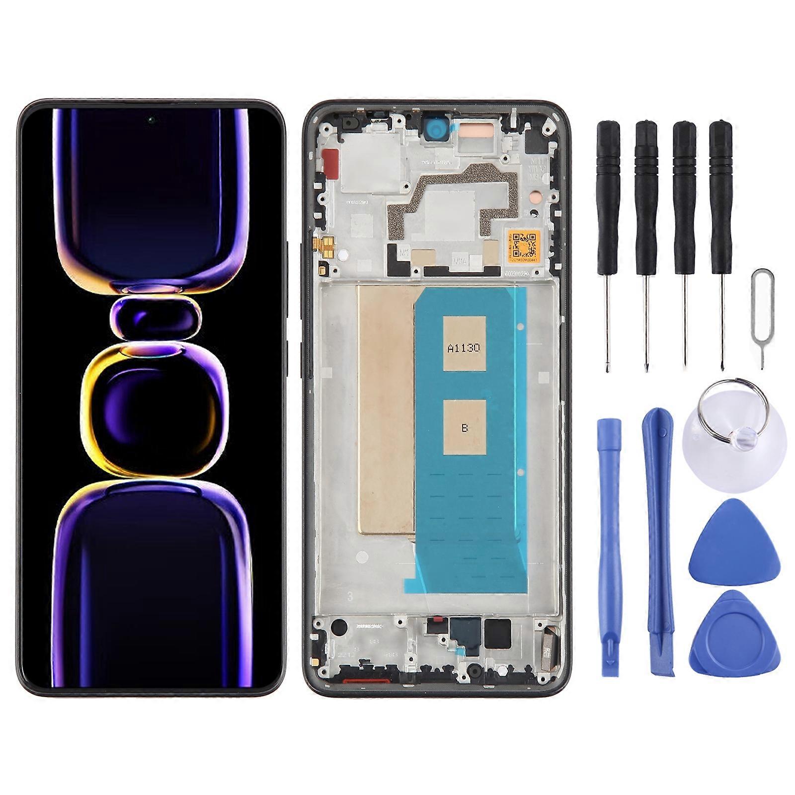 For Xiaomi Redmi K60 COMPATIBLE OLED Material LCD Screen Digitizer Full Assembly with Frame