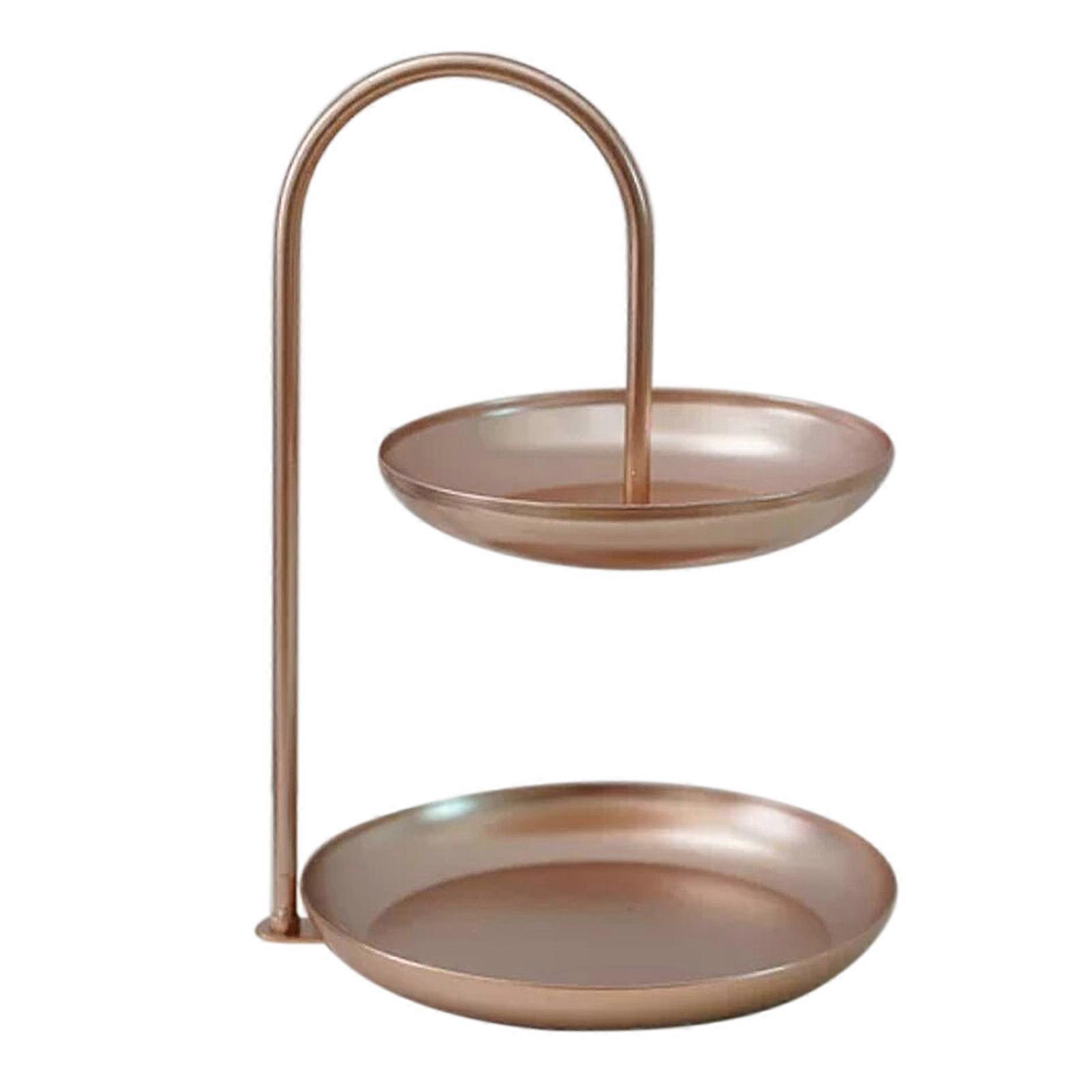 2 tier iron fruit tray for coffee table party