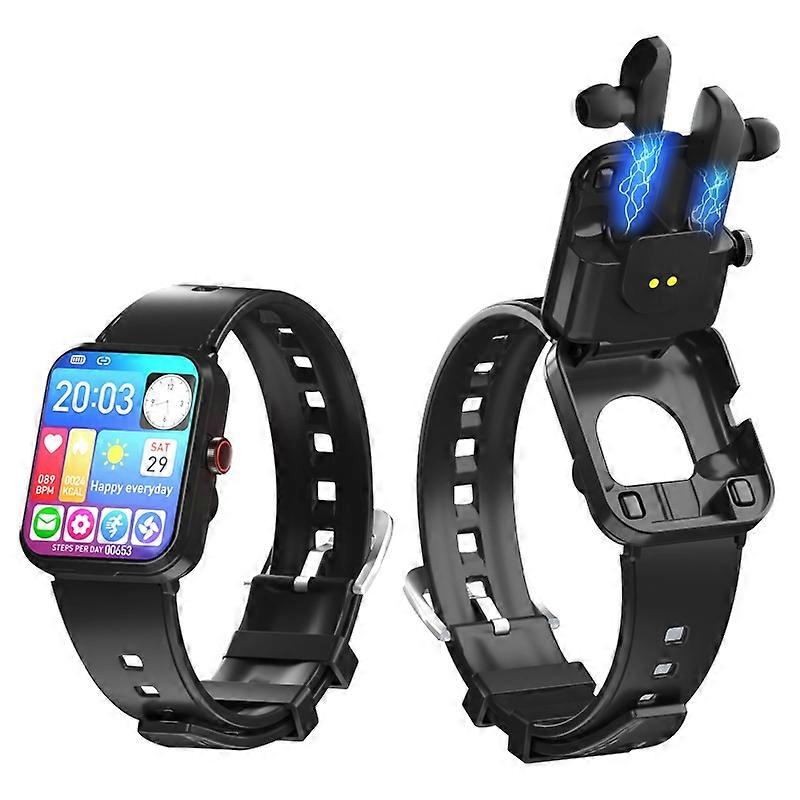 S6 TWS Earphone 1.91 inch Smart Bracelet Support Bluetooth Call / Health Monitoring
