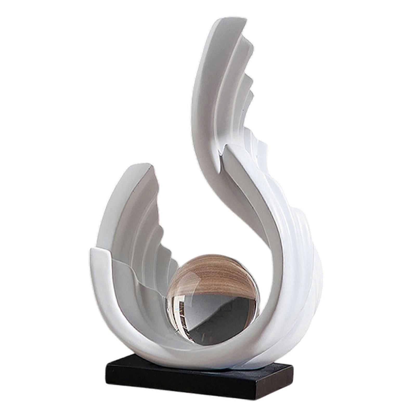 Abstract Sculpture Resin Table Centerpiece for Cabinet Bookshelf Living Room Style A