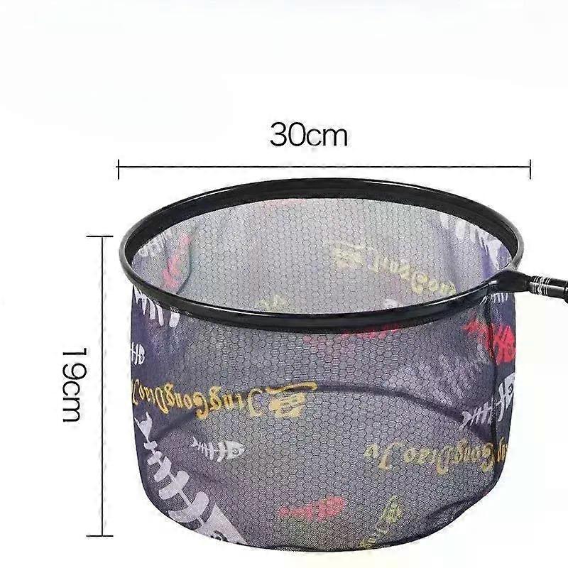 Ultra Light Aluminum Outdoor Hand Fishing Net 0.4m Anti-Hollow Round Head Fishing Tool Fishing Accessories