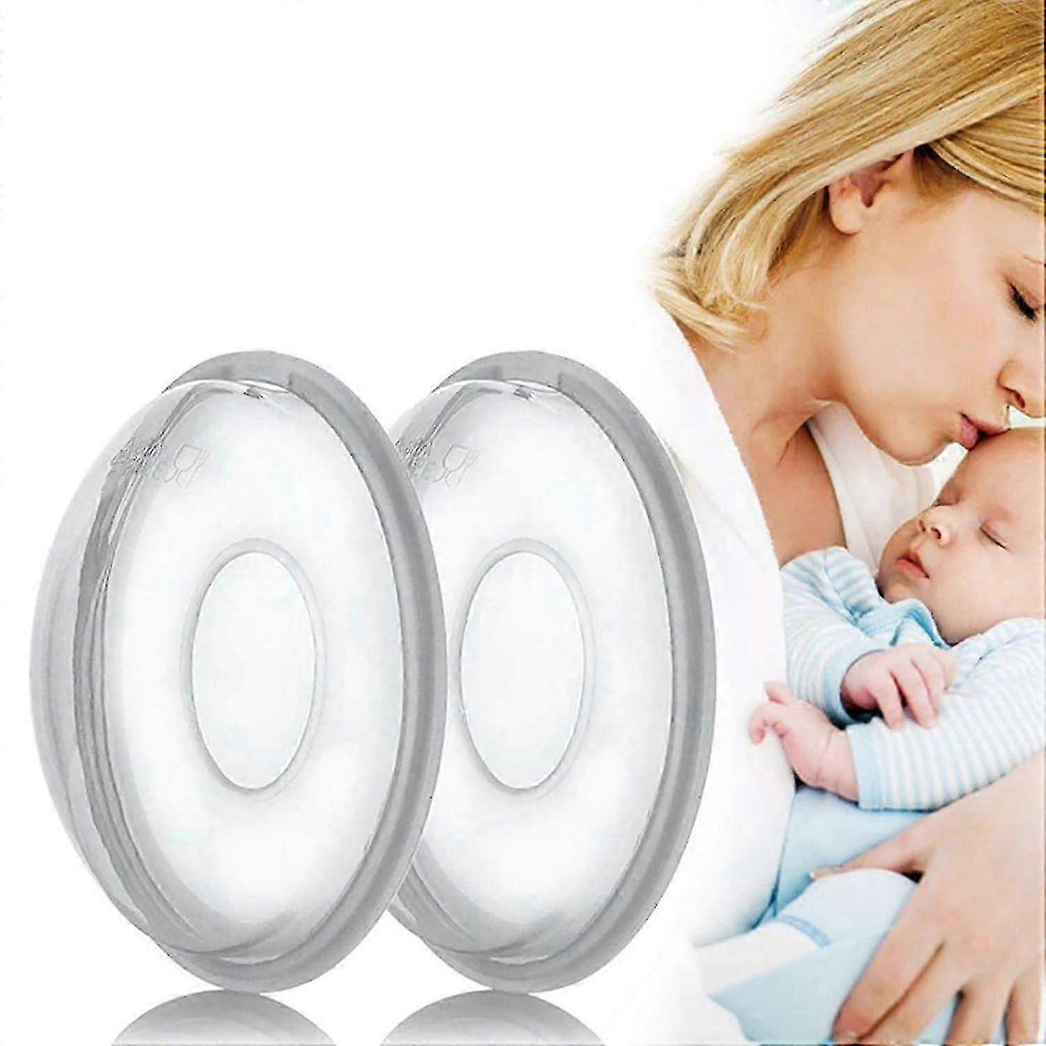 Breast Shells Milk Saver For Breastfeeding, 2 Pack Breast Cups Set With Soft And Reusable,protect Sore Nipples Breast Milk Collection Shells