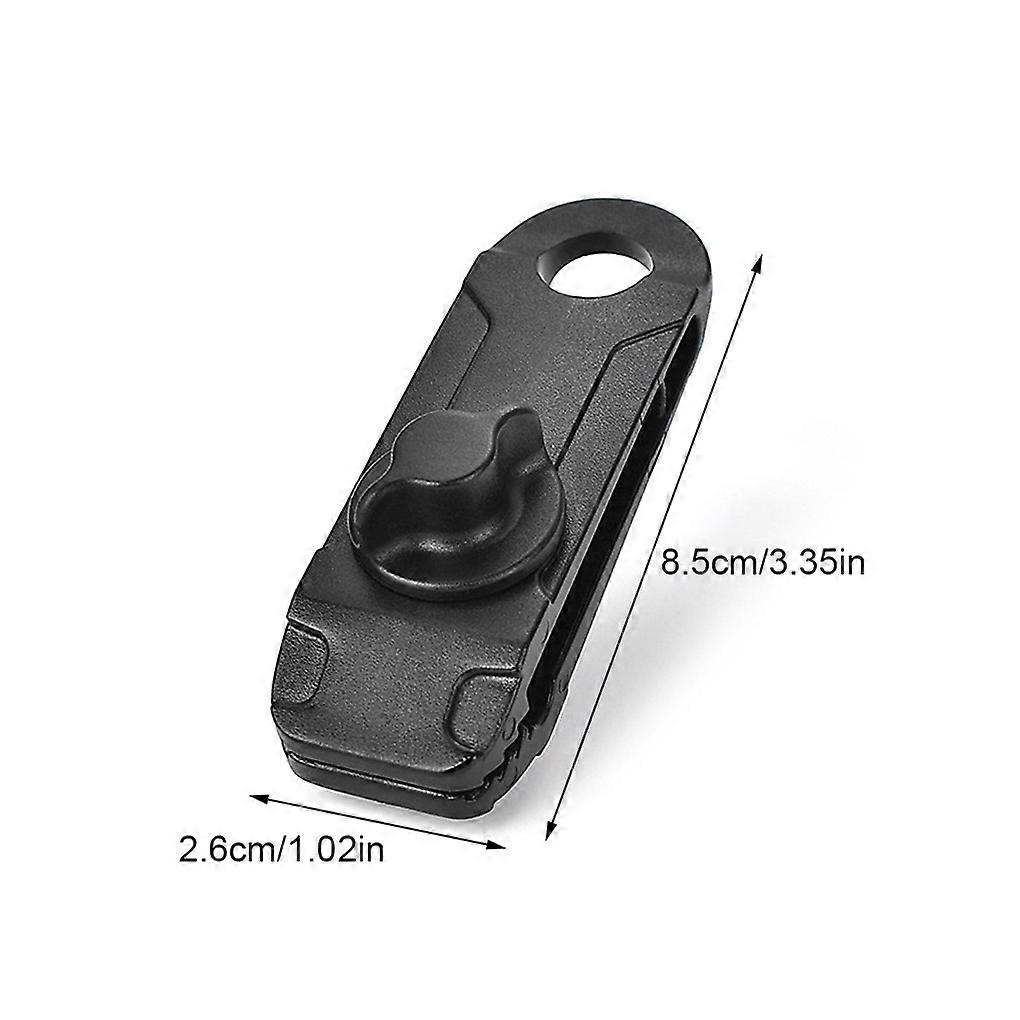8Pcs Tarpaulin Clip Tent Canopy Clip Buckle Outdoor, Wind Protection Ropes Clamps Reusable Awnings Mountaineering Camping Accessories