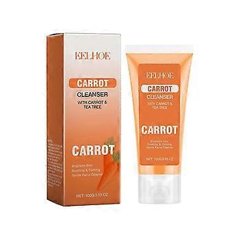 Latte Detergente Alla Carota Per Il Controllo Dell'olio Acned Rimozione Schiarente Sbiancamento Rinfrescante Idratante E Pulizia Del Viso 100ml