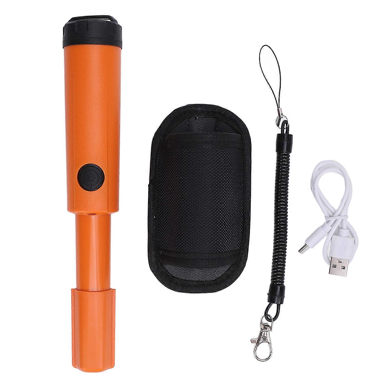 Handheld Metal Detector 360 Degree Search Pinpointing Wand IP68 Water Proof Metal Finder for Outdoor Exploration