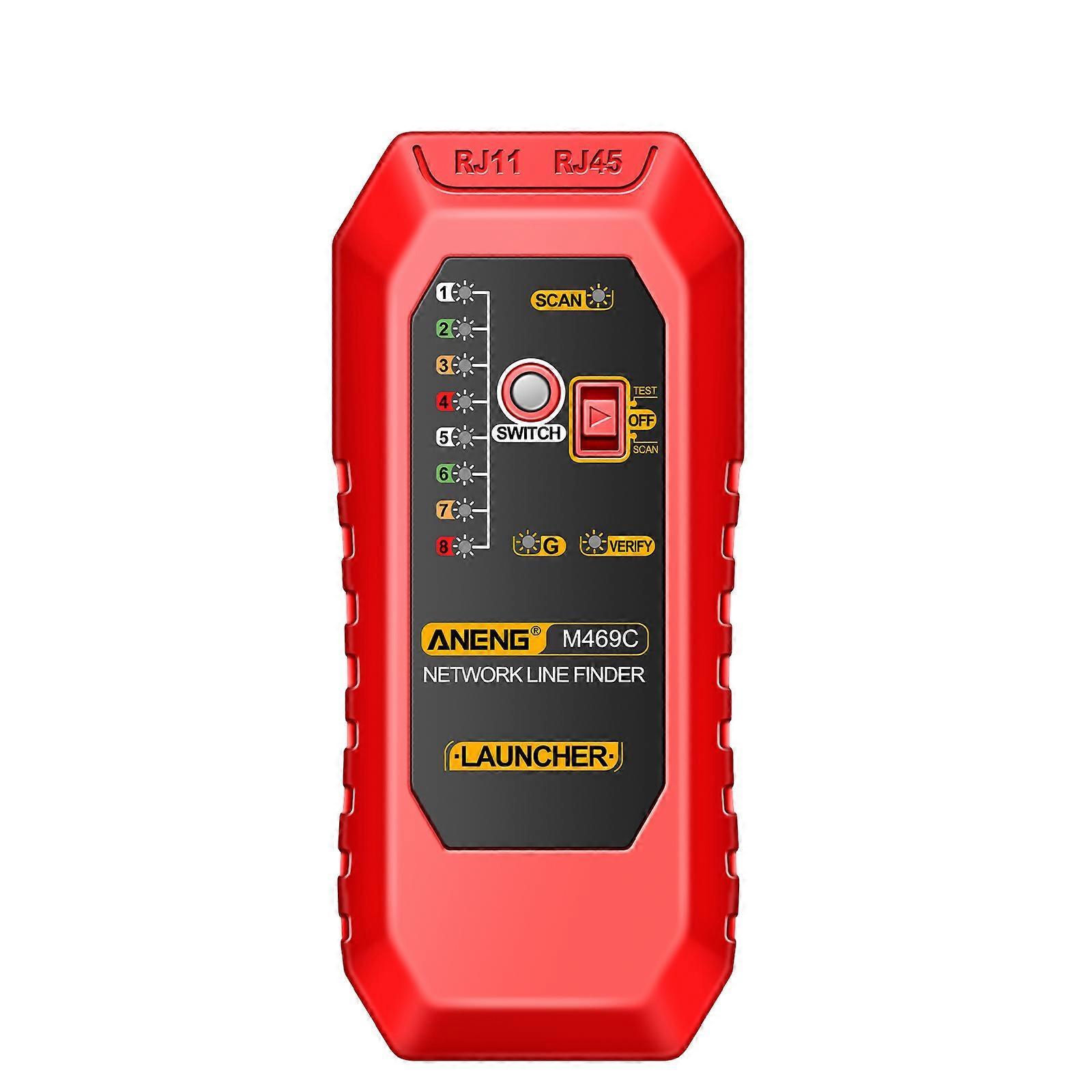 ANENG M469C Multifunction Network Cable Finder RJ45 RJ11 LAN Cable Tester Networking Tool Wire Tracker Receiver Trace Measure Network Repair Analyzer