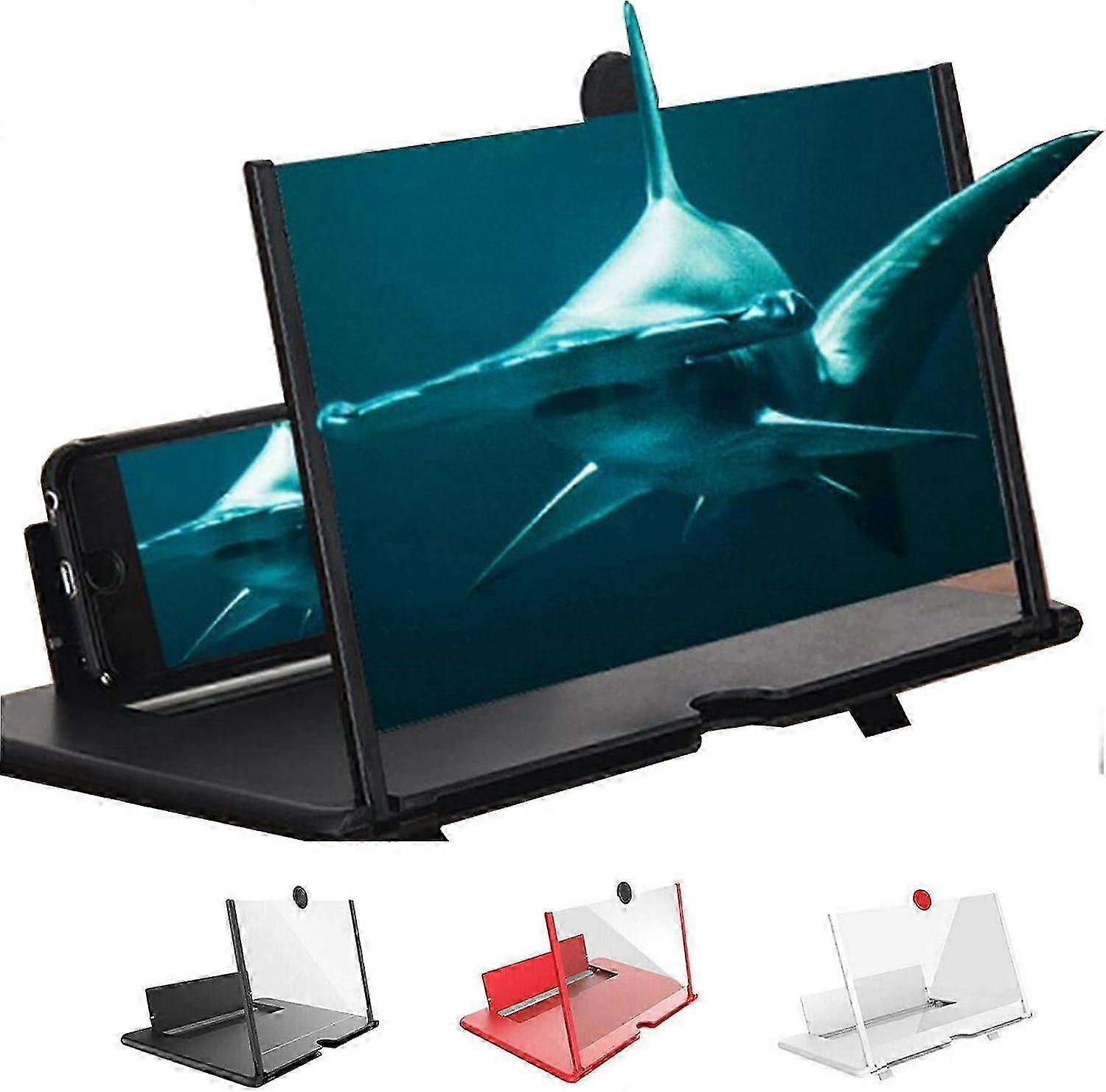 high quality 10" 12" Screen Magnifier, 3D HD Mobile Phone Magnifying Projector Screen Enlarger for Movie Gaming, Foldable Phone Stand with Screen Ampl