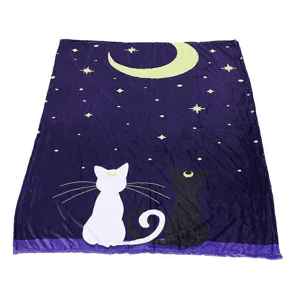 Pet Dog Soft Warm Mat Beautiful Cat Pattern Air Conditioning Blanket Puppy