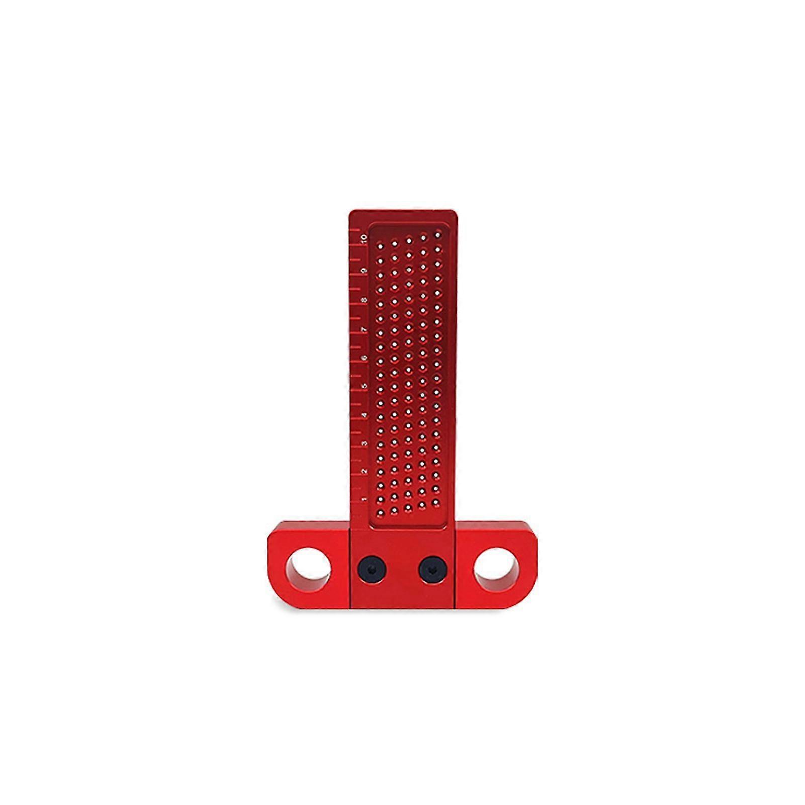 Woodworking Scriber Hole Positioning Scribing Gauge T-Type Ruler Alloy Measuring Tool Marker for Carpenter