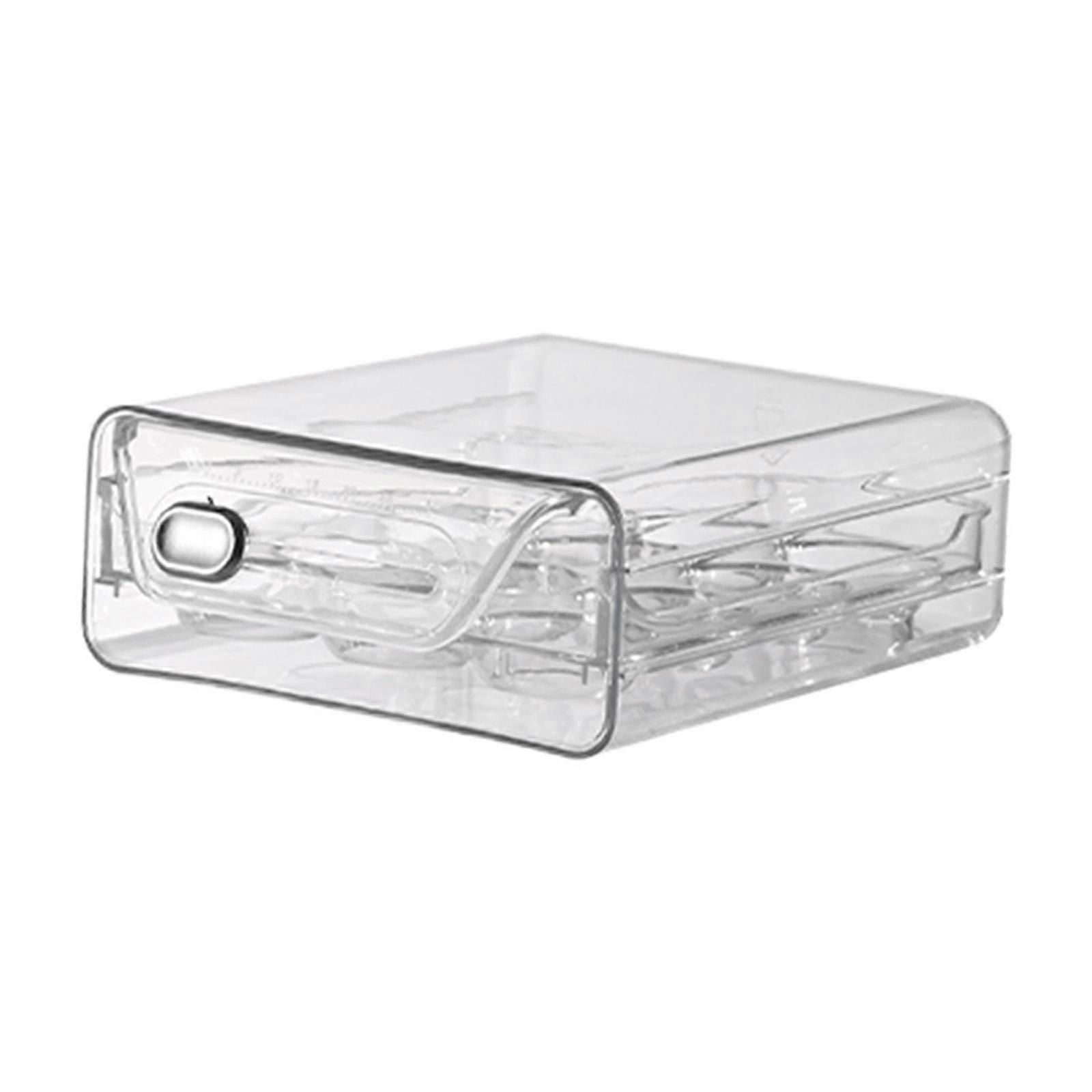 Eggs Organizer Drawer Fridge Egg Drawer Organizer Bins Pull Out Stackable Egg