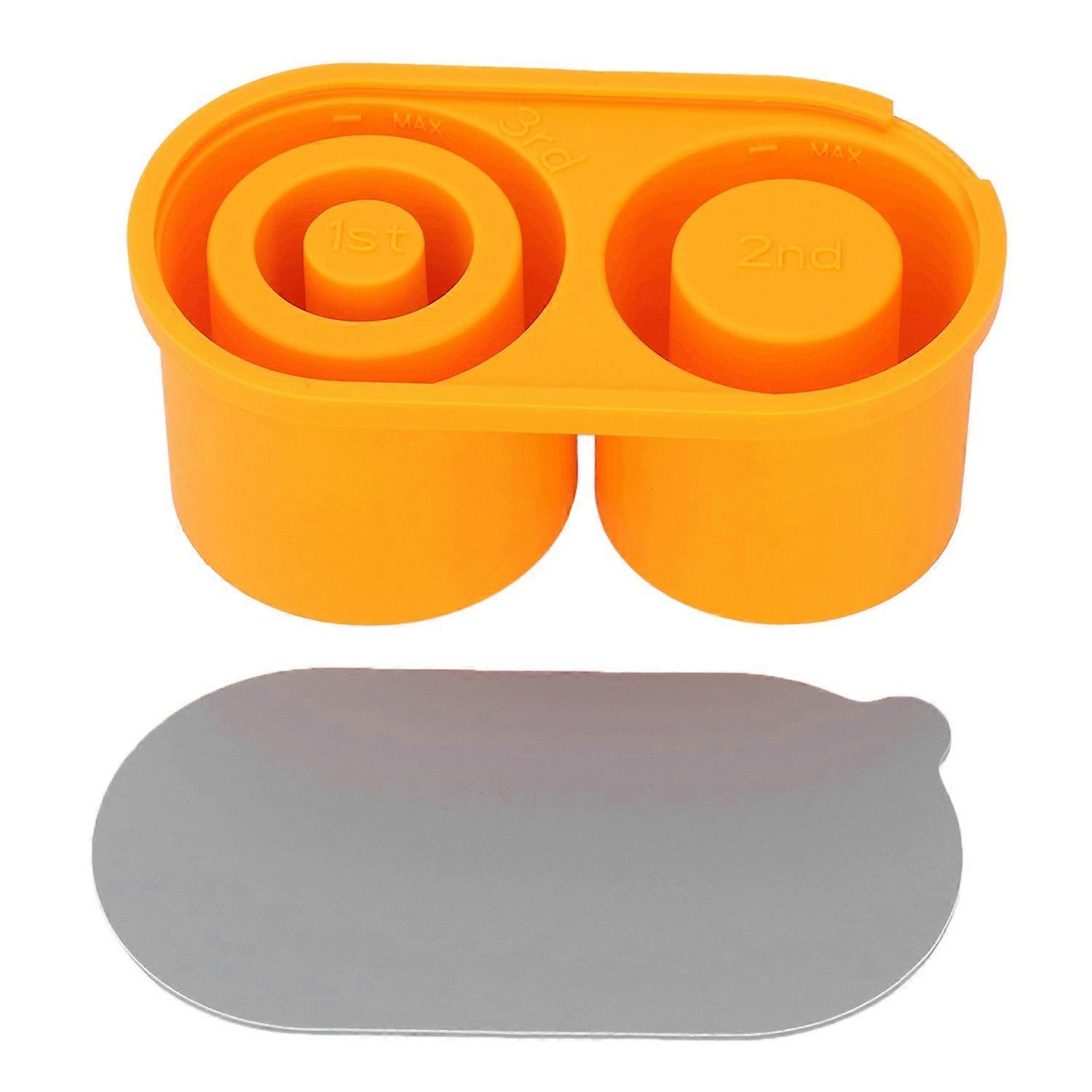 Silicone Ice Cube Tray for 40oz Cup Easy Release Hollow Cylinder Ice Maker with Spill Resistant Lid