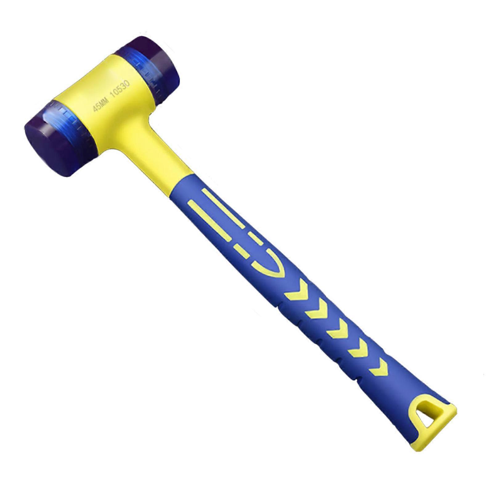 Double Head Rubber Hammer With Plastic Coated Grip Suitable For Professional Electricians & Home Use Convenient Carrying