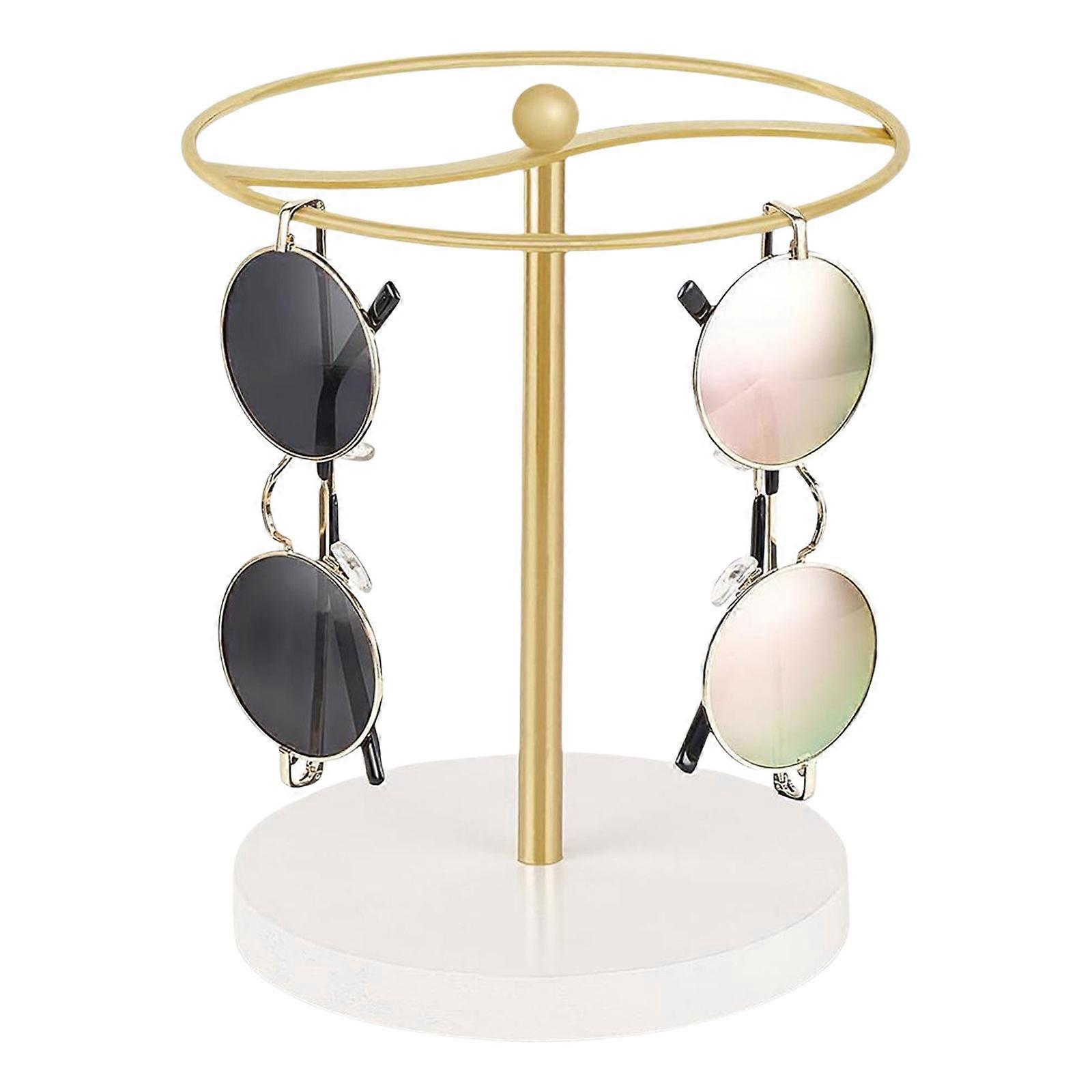 Sunglasses Organizers Display Stand Gold/Black Eyeglass Organizers Stylish Eyewear Display Holder for Any Setting Gold