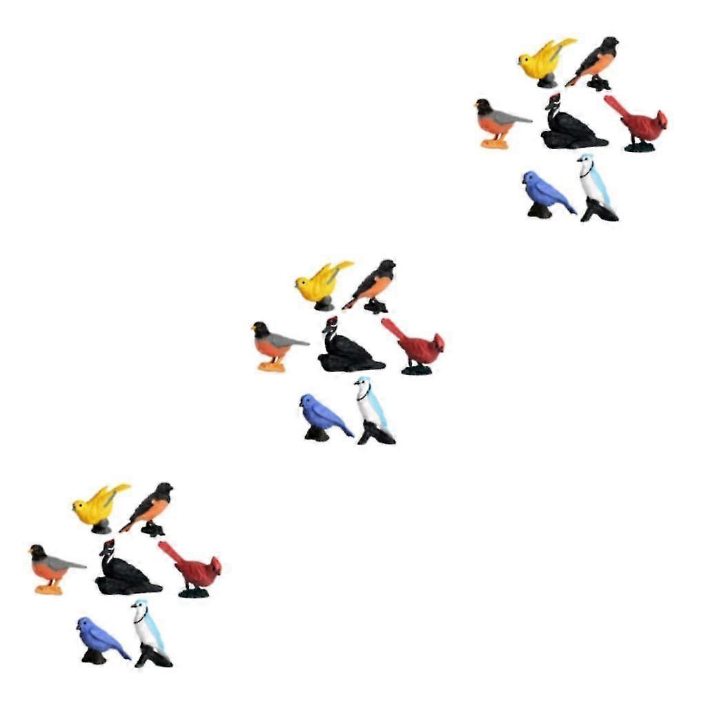 1/3/5 Simulation Birds Model Toy Plastic Animal Miniture Figurine