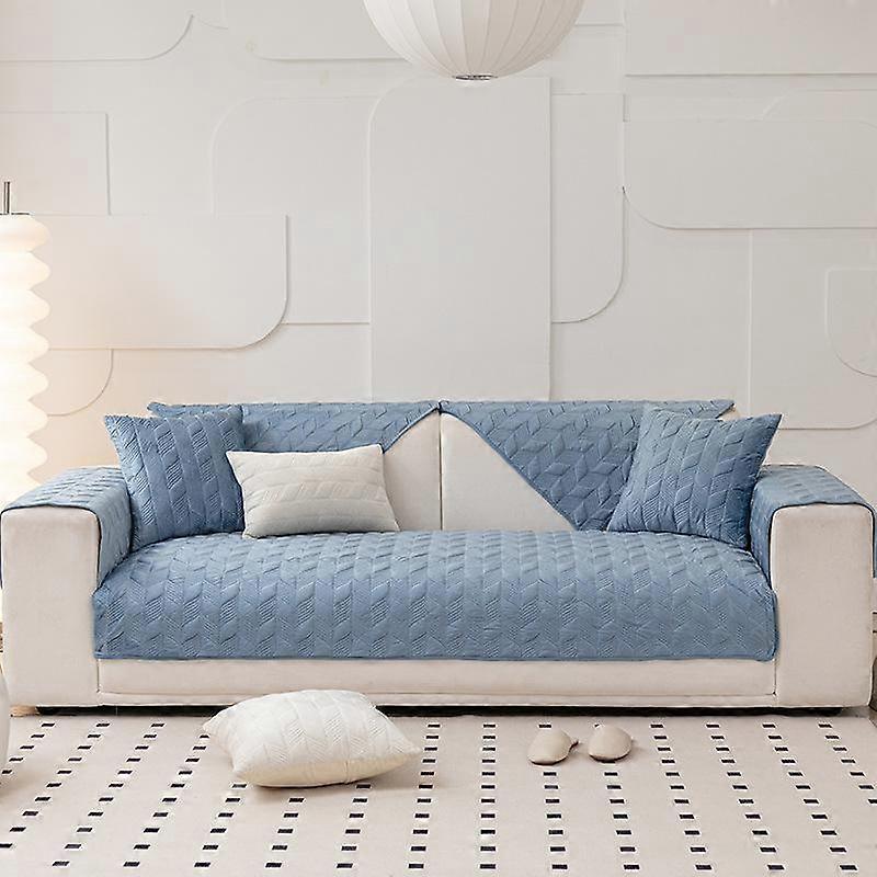 Sofa Cushion Four Seasons Sofa Cushion Non-Slip Sofa Cover Simple Solid Color Light Luxury