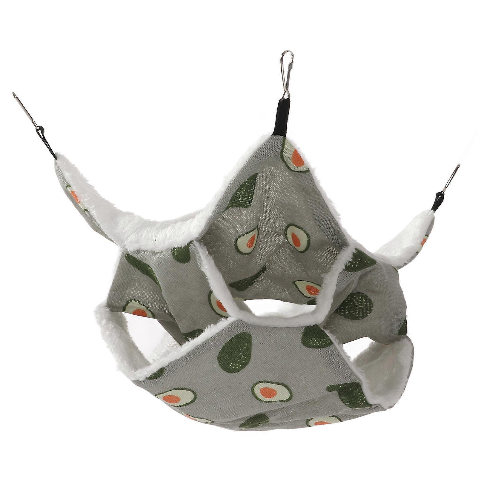 Pet Cage Hammock 3 Layer Breathable Plush Hanging Bed for Small Pets Like Hamster and Sugar Glider