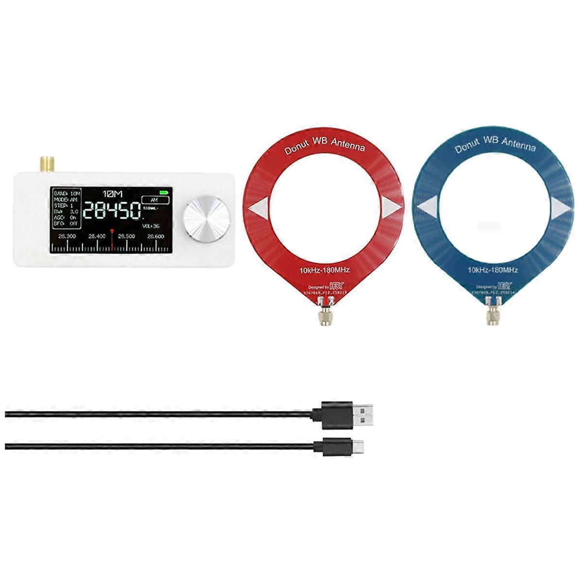 SI4732 Mini Radio 10Khz-180Mhz LSB USB AM FM Pocket Mini Radio All Band Radio Receiver with Antenna