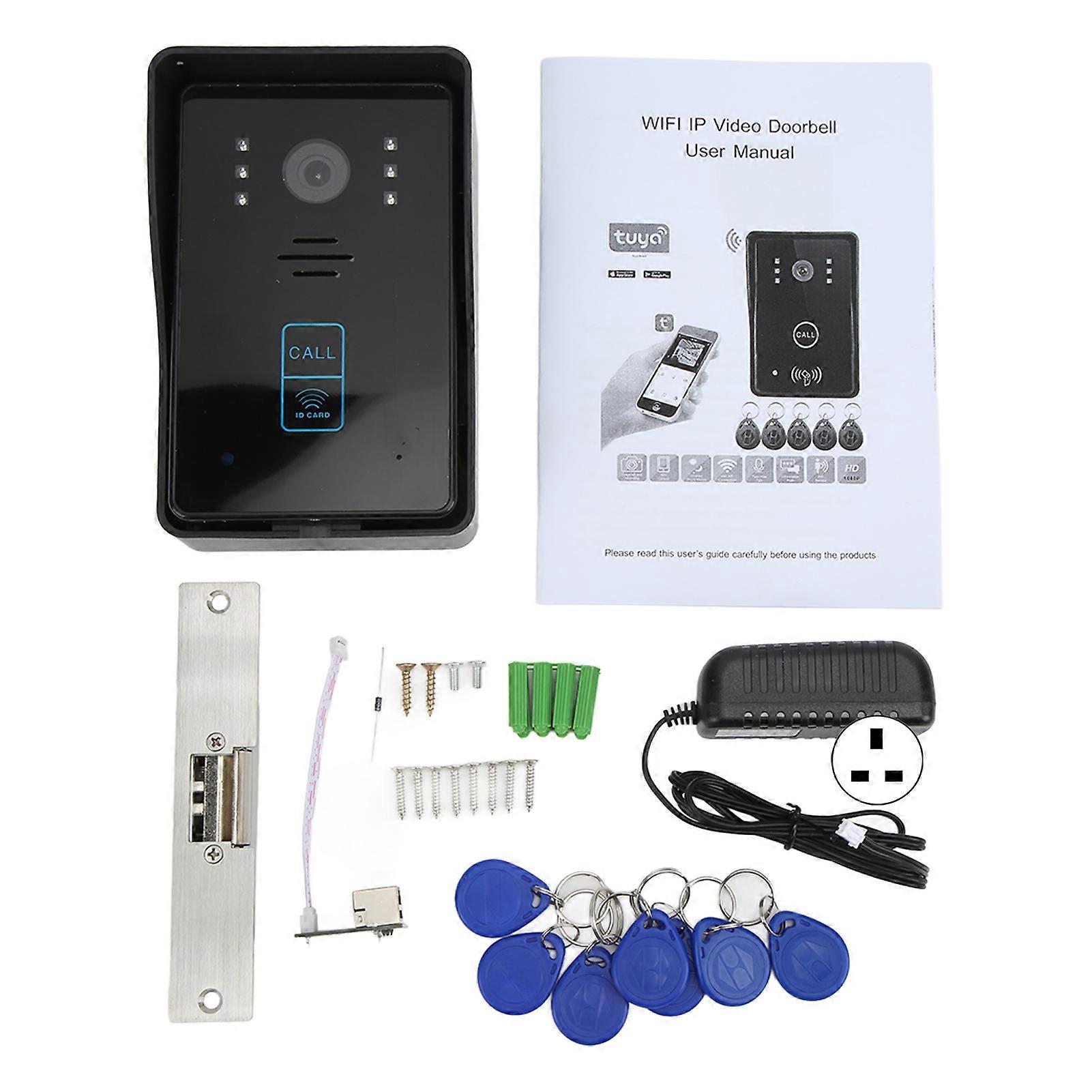 Wireless Video Doorbell with Real-Time Video, Motion Detection & Night Vision