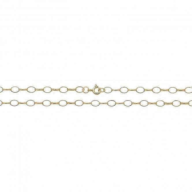 9ct Yellow Gold Oval Belcher Chain
