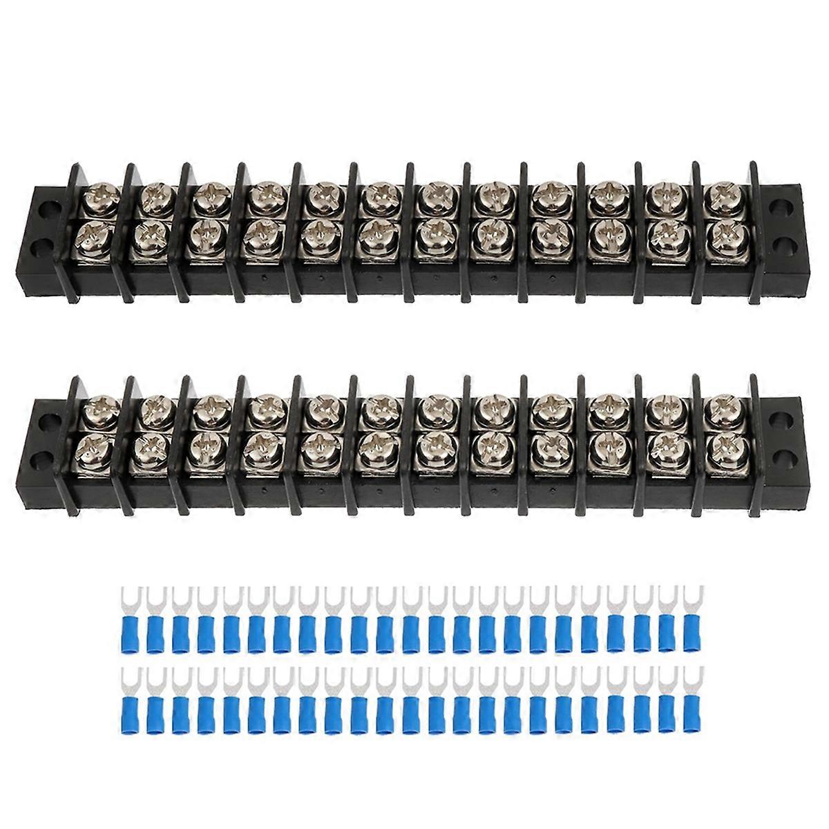 2PCS 12 Circuits 12 Positions Terminal Block