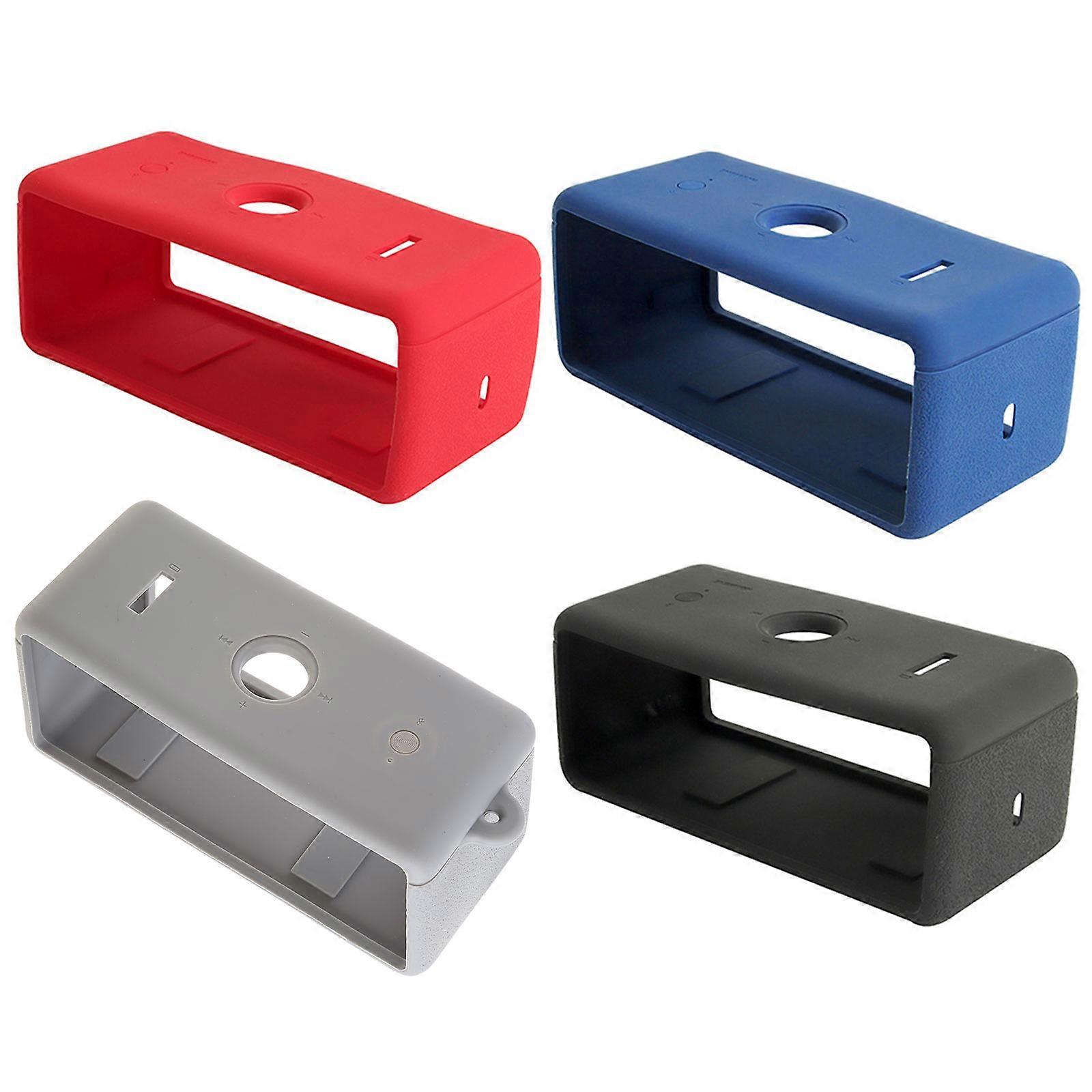 Anti-fall Speaker for Case Dust-proof Silicone for Case Protective Cover for Shell for-MARSHALL EMBERTON Speaker Accesso  Red