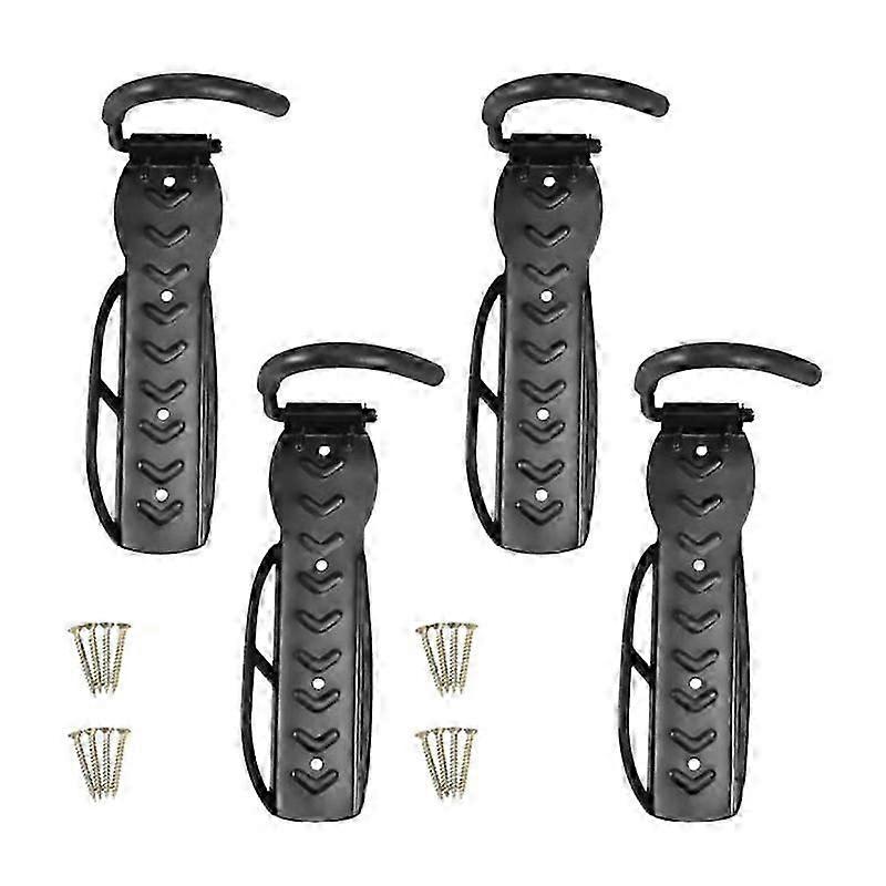 4 Pack Bicycle Wall Hanging Hook Rack Bicycle Rack Storage Vertical Bicycle Hook Suitable for Indoo